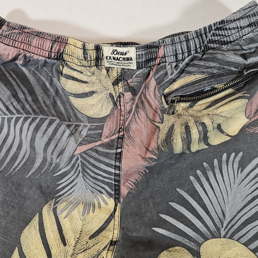 Deus Ex Machina Boardshorts Men's XL Noosa 16" Yardage Print Zip‎ Pocket - Picture 5 of 7